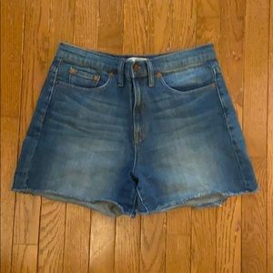 Madewell Denim High Waisted Short